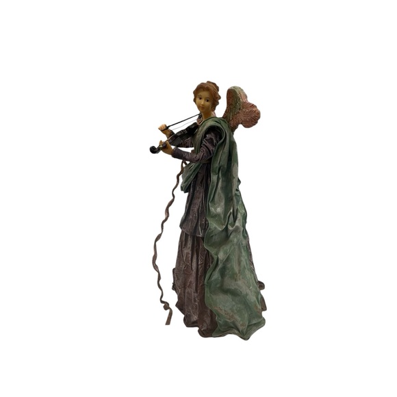 Angel Playing a Violin Christmas Tree Topper - Picture 11 of 13